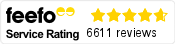 Feefo Service Rating — 6611 reviews